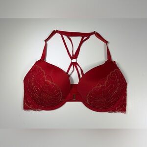Cacique Red Lace Strappy Bra ❤️🌹